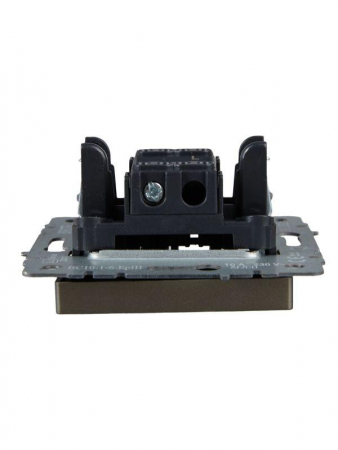 Выключатель проходной 1-кл. СП BRITE ВС10-1-6-БрШ 10А механизм шампань IEK BR-V12-0-10-K37