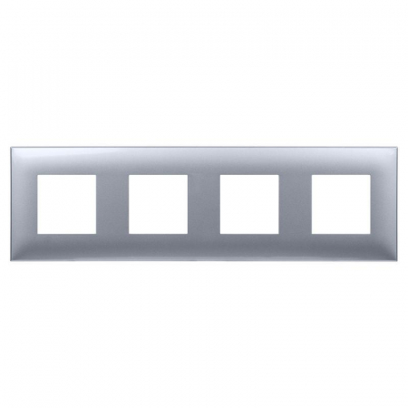 Рамка 4-м 8мод. Avanti "Закаленная сталь" DKC 4404908 Рамка 4-м 8мод. Avanti "Закаленная сталь" DKC 4404908