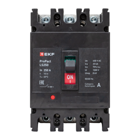 Выключатель автоматический LS250 25кА 3P 250А ProPact EKF mccb-250-25-3-250-ls Выключатель автоматический LS250 25кА 3P 250А ProPact EKF mccb-250-25-3-250-ls