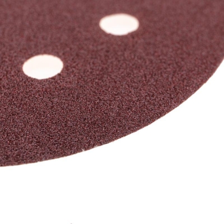 Диск абразивный на ворсовой основе на липучке перфорир. P80 125мм (уп.10шт) Kranz KR-91-1166