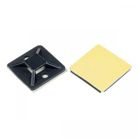 Площадка самоклеящаяся 30х30мм черн. (уп.100шт) EKF plc-30x30-b