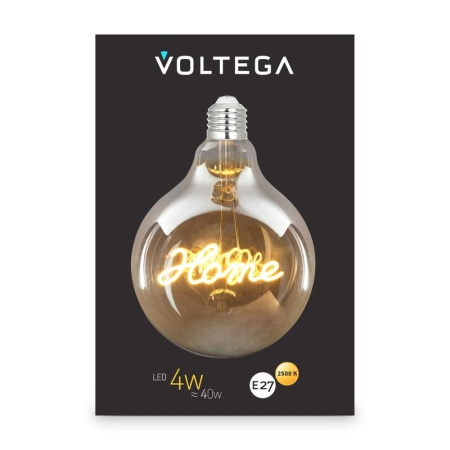 Лампа светодиодная Loft Led G125 4Вт 2500К E27 Voltega 8551 Лампа светодиодная Loft Led G125 4Вт 2500К E27 Voltega 8551