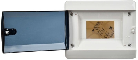 Корпус ЩРН-П-6 UNION Compact IP41 черн. прозр. дверь пластик. IEK UIC-KP12-N-06-41-K01