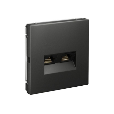 Розетка компьютерная 2-м ArtGallery RJ45 + RJ45 кат.5E механизм базальт SE GAL001485 Розетка компьютерная 2-м ArtGallery RJ45 + RJ45 кат.5E механизм базальт SE GAL001485