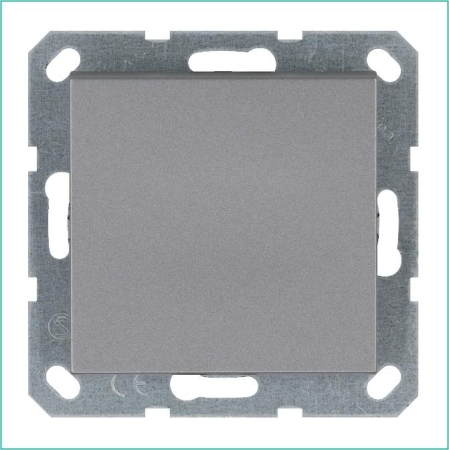Выключатель 1-кл. 10А IP20 механизм алюм. Jasmart G3011S Выключатель 1-кл. 10А IP20 механизм алюм. Jasmart G3011S