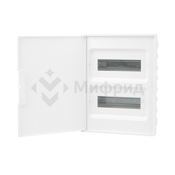 Щиток встраиваемый Фрейм (FRAME) ЩРв-п-24 24мод. с бел. дверцей с 4 шинами PEN (2шт на 8 отверст. и 2шт на 6 отверст.) бел. DKC F24B1WW