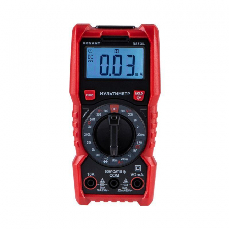Мультиметр портативный R830L Rexant 13-3106 Мультиметр портативный R830L Rexant 13-3106
