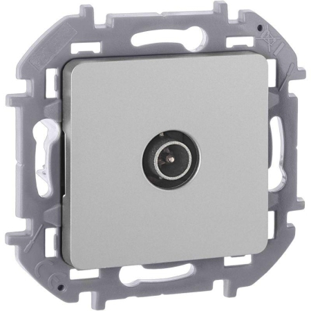 Розетка телевизионная проходная TV Inspiria 14дБ 5-862мГц механизм алюм. IEK 673862 Розетка телевизионная проходная TV Inspiria 14дБ 5-862мГц механизм алюм. IEK 673862