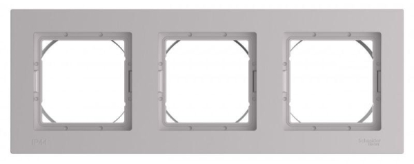 Рамка 3-м AtlasDesign Aqua IP44 алюм. SE ATN440303