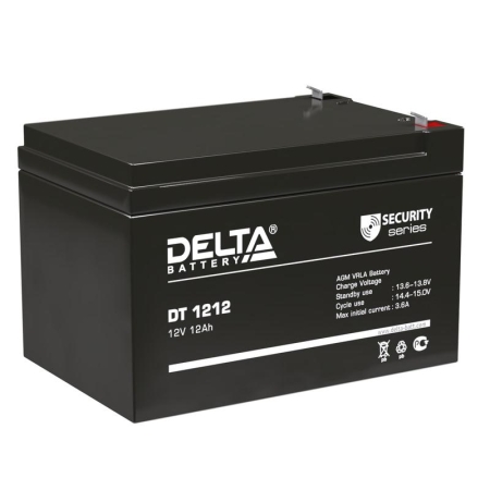 Аккумулятор ОПС 12В 12А.ч DT 1212 Delta 4614010040013 Аккумулятор ОПС 12В 12А.ч DT 1212 Delta 4614010040013