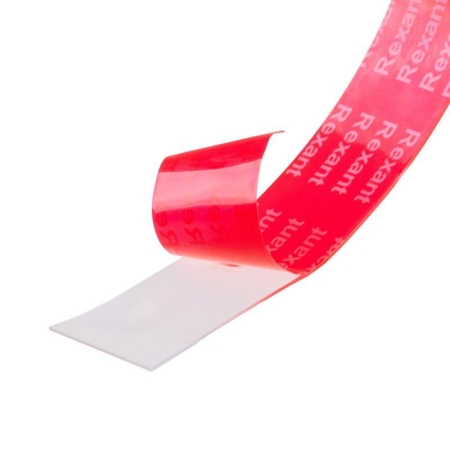 Лента клейкая двухсторонняя прозрачная на VHB акриловой основе 6ммх5м Rexant 09-6055