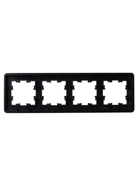 Рамка 4-м BRITE РУ-4-2-Бр стекло черн. RE IEK BR-M42-G-41-K02