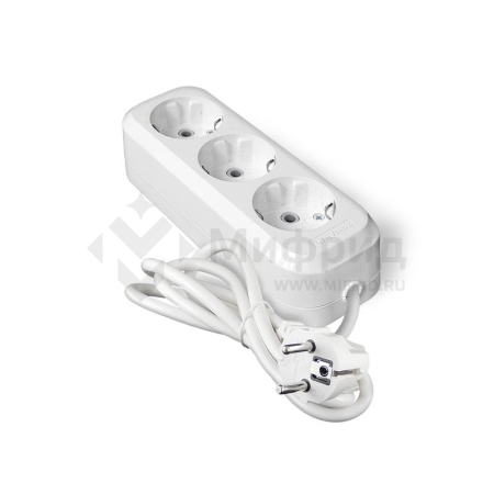 Удлинитель 3х3м с заземл. IP20 Е-303А ПВС 3х1.5 Universal 1722