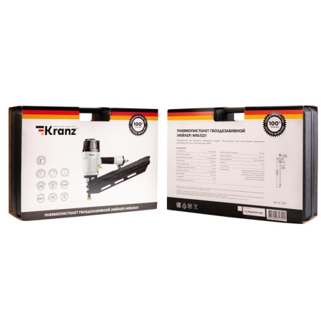 Пневмопистолет гвоздезабивной (нейлер) N90/D21 Kranz KR-16-1620