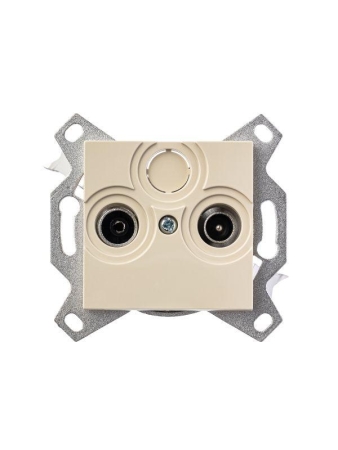 Розетка телевизионная оконечная TV/R Levit сл. кость ABB 2CHH083503A6017 Розетка телевизионная оконечная TV/R Levit сл. кость ABB 2CHH083503A6017