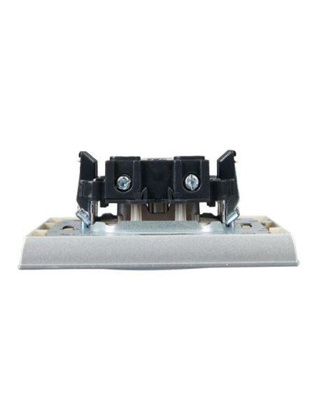 Розетка СП BRITE РСР10-1-0-БрА 10А в сборе без заземл. без защ. шторок алюм. IEK BR-R10-10-K47-F Розетка СП BRITE РСР10-1-0-БрА 10А в сборе без заземл. без защ. шторок алюм. IEK BR-R10-10-K47-F