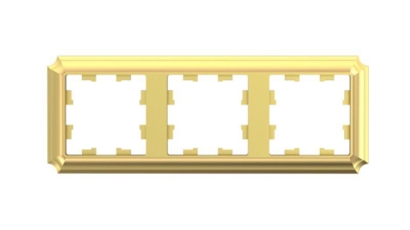 Рамка 3-м AtlasDesign Antique универс. зол. SE ATN101603