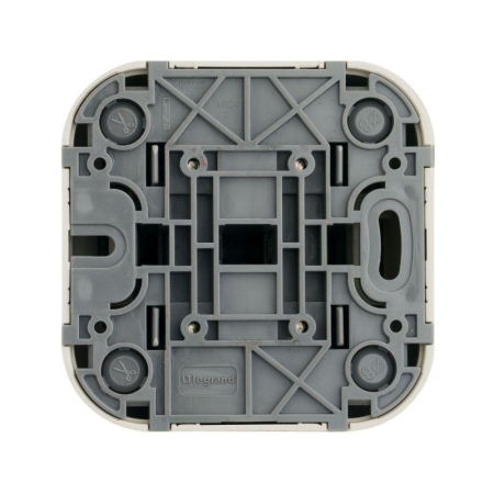 Выключатель 2-кл. ОП Quteo 10А IP20 10AX сл. кость IEK 782232