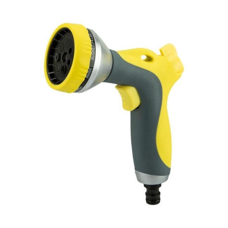 Пистолет-распылитель многофункциональный с прорезиненной ручкой и курком 7 режимов ЧЕТЫРЕ СЕЗОНА 62-0286