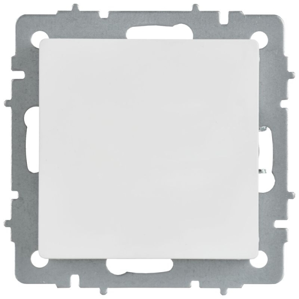 Заглушка BRITE МЗ10-БрАБ с суппортом механизм арктич. бел. IEK BR-PL10-K91