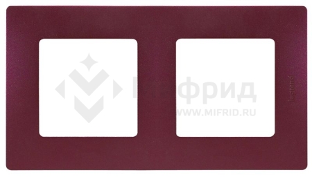 Рамка 2-м СП Etika IP20 сливовый IEK 672562