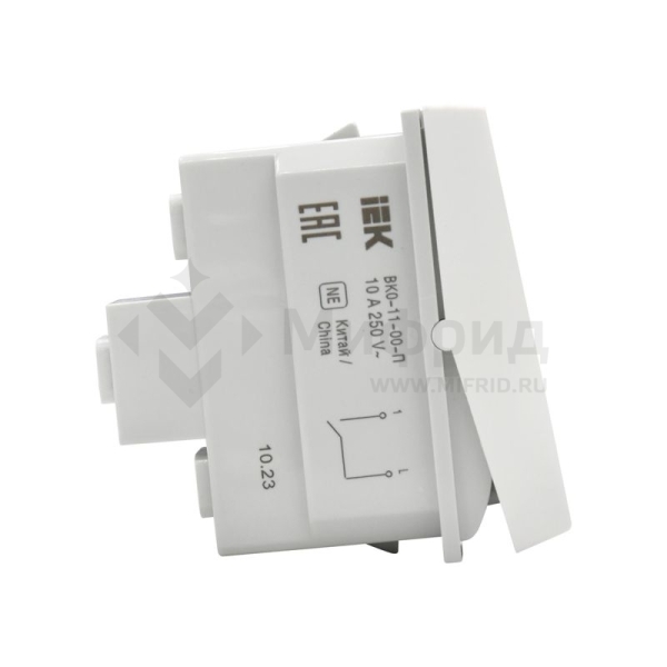 Выключатель 1-кл. 1мод. ВК0-11-00-П бел. PRIMER IEK PR-KK40D-VO-2-1-K01