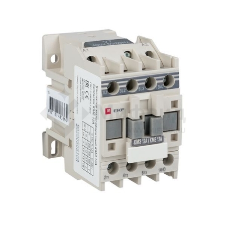 Контактор КМЭ-1 12А кат. 230В AC 1НО EKF ctr-s-12-220
