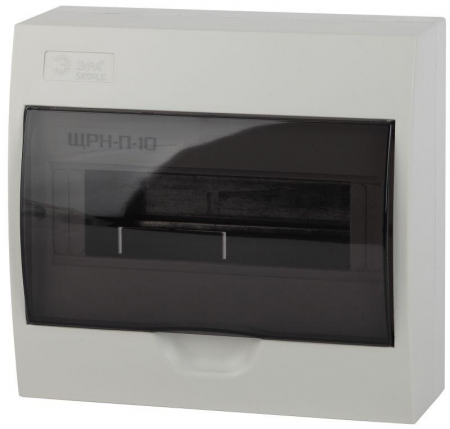 Бокс ЩРН-П-10 мод. навесной пластик IP41 SIMPLE NO-box_simple-plastic_10_surface ЭРА Б0041524 Бокс ЩРН-П-10 мод. навесной пластик IP41 SIMPLE NO-box_simple-plastic_10_surface ЭРА Б0041524