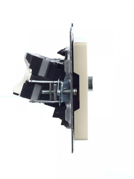 Розетка компьютерная + телевизионная 2-м Brite РТВ/РК12-БрКр RJ45 кат.5E + TV механизм беж. IEK BR-AK20-1-K10 Розетка компьютерная + телевизионная 2-м Brite РТВ/РК12-БрКр RJ45 кат.5E + TV механизм беж. IEK BR-AK20-1-K10