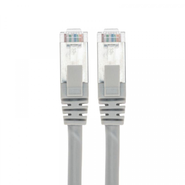 Патч-корд F/UTP кат.6 RJ45-RJ45 26AWG LSZH 1м сер. Rexant 02-0210-1