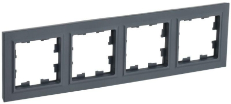 Рамка 4-м BRITE РУ-4-БрГ графит IEK BR-M42-K53 Рамка 4-м BRITE РУ-4-БрГ графит IEK BR-M42-K53