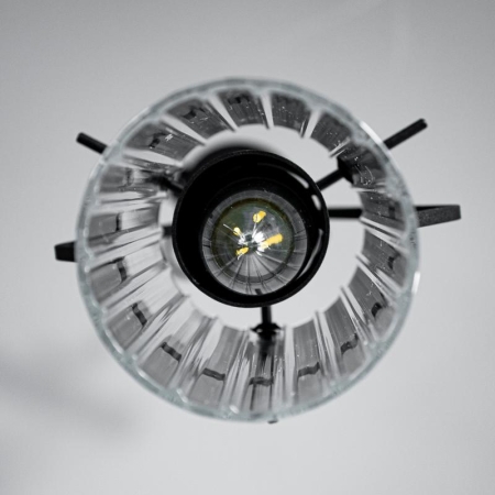 Светильник "Вираж" 211 (плафон 0016) НСБ 01-60-189 Е27 [ИМ] подвесной черн. Элетех 1005405276