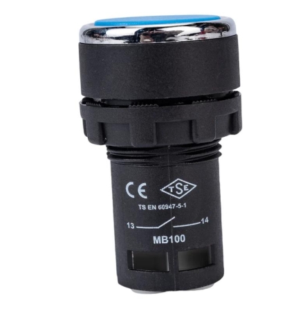 Кнопка нажимная моноблочная 22мм IP 40 1НО EMAS MB100DM Кнопка нажимная моноблочная 22мм IP 40 1НО EMAS MB100DM