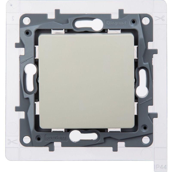 Переключатель 1-кл. Etika 10А IP44 250В безвинтов. зажимы сл. кость IEK 672307