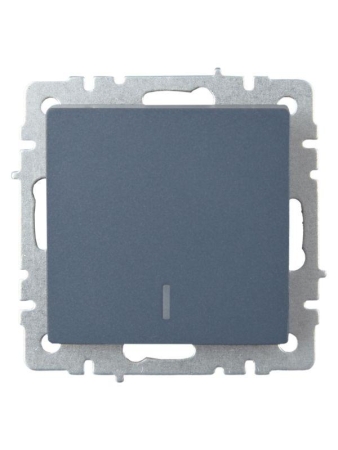 Выключатель проходной 1-кл. СП BRITE ВС10-1-7-БрМ 10А с индик. механизм маренго IEK BR-V12-1-10-K35