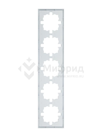 Рамка 5-м ZIMA горизонт. бел. LEZARD 704-0200-150