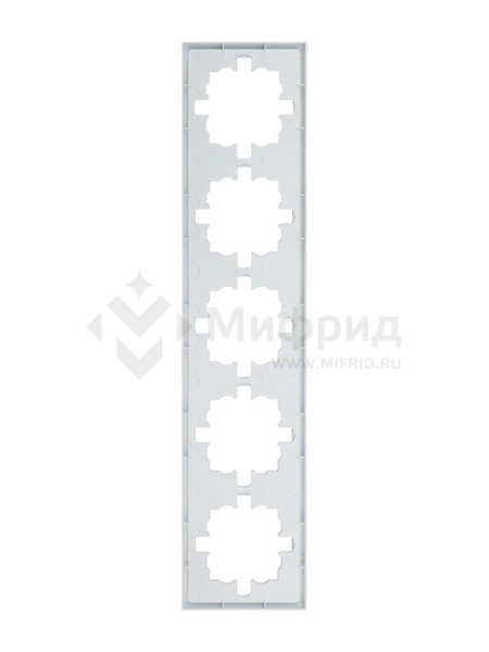 Рамка 5-м ZIMA горизонт. бел. LEZARD 704-0200-150