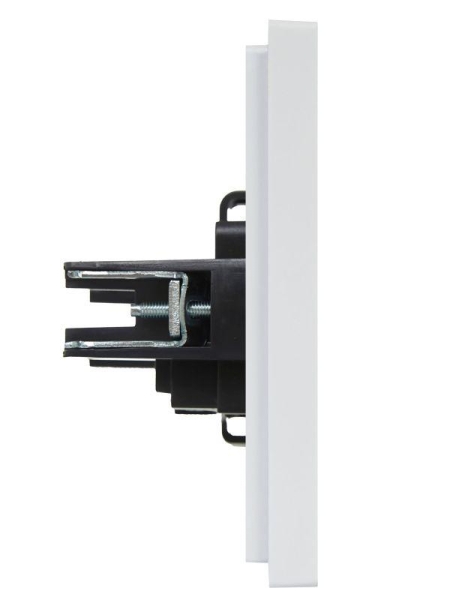 Розетка СП FORTE&PIANO FP218 10А без заземл. без защ. шторок винт. крепл. бел. IEK FP-R10-10-K01