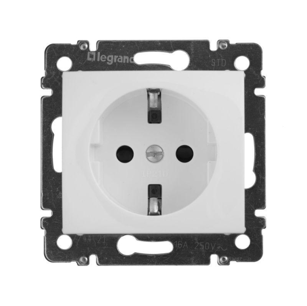 Розетка 1-м СП Valena 16А IP21 230/250В 2P+E с заземл. защ. шторки на винтах механизм бел. IEK 774421 Розетка 1-м СП Valena 16А IP21 230/250В 2P+E с заземл. защ. шторки на винтах механизм бел. IEK 774421