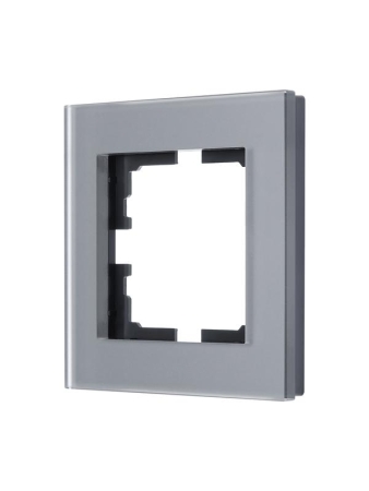 Рамка 1-местн. гориз. VESNA стекло асфальт матов. LEZARD 742-M6980-146