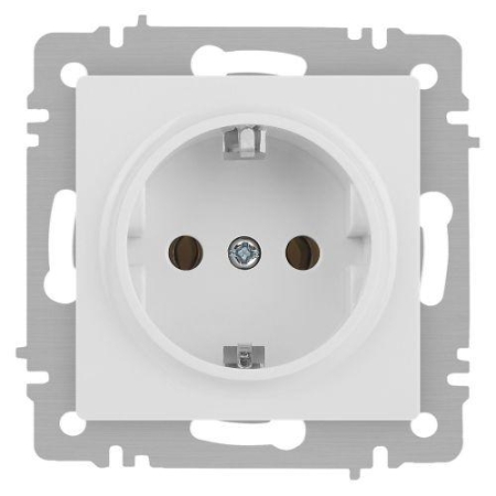 Розетка 1-м СП Accent 6-202-01М 16А IP20 250В 2P+E Schuko бел. матов. Intro Б0063681 Розетка 1-м СП Accent 6-202-01М 16А IP20 250В 2P+E Schuko бел. матов. Intro Б0063681