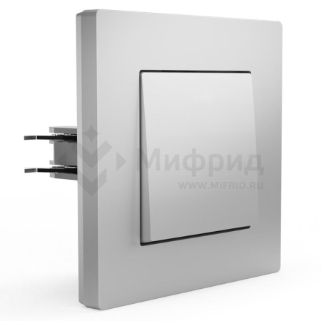 Выключатель 1-кл. СП Pixel 10А IP20 в сборе алюм. TOKOV ELECTRIC TKE-PX-V1F-C03