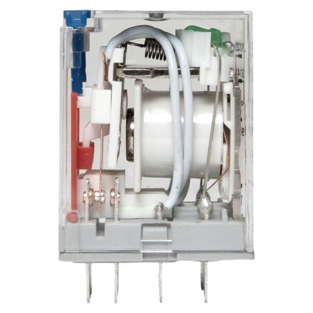 Реле промежуточное с кнопкой и мех. индикацией RPAt 22/4 5A 110В DC AVERES EKF rpat-22-4-110DC