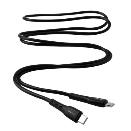 Кабель Type C-Type C 5А 80Вт 1.2м зарядка+ПД коробка черн. Ergolux 15201 Кабель Type C-Type C 5А 80Вт 1.2м зарядка+ПД коробка черн. Ergolux 15201