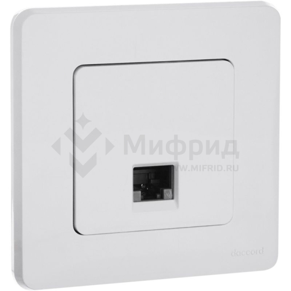 Розетка компьютерная СП Inspiria RJ45 кат.5E UTP IP20 бел. IEK 673825