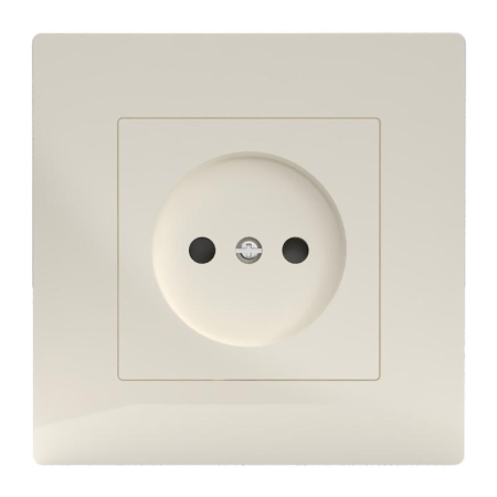 Розетка 1-м СП Pixel 16А IP20 без заземл. в сборе беж. TOKOV ELECTRIC TKE-PX-R1F-C02