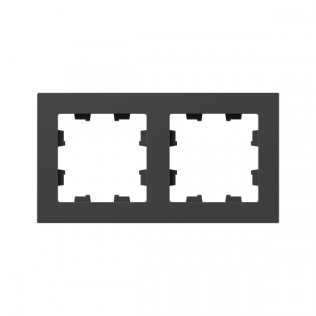 Рамка 2-м Эпика пластик черн. EKF UP1-FPB-02 Рамка 2-м Эпика пластик черн. EKF UP1-FPB-02