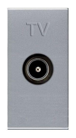 Розетка телевизионная TV 1мод. Zenit прост. механизм серебр. ABB 2CLA215070N1301 Розетка телевизионная TV 1мод. Zenit прост. механизм серебр. ABB 2CLA215070N1301