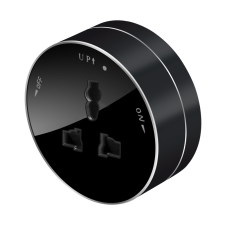 Розетка MultiTrack 13А 250В универс. круглая антрацит SE MTK13002B Розетка MultiTrack 13А 250В универс. круглая антрацит SE MTK13002B