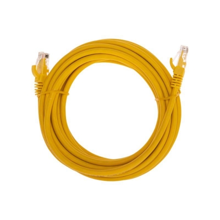 Патч-корд U/UTP CAT 6 RJ45-RJ45 26AWG LSZH желт. 5м Rexant 02-0295-5 Патч-корд U/UTP CAT 6 RJ45-RJ45 26AWG LSZH желт. 5м Rexant 02-0295-5
